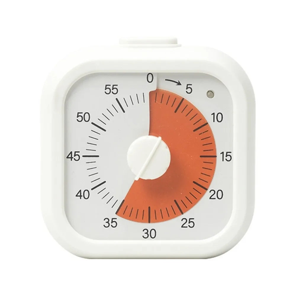 60 Minute Visual Timer Self Discipline Silent Operation Countdown Alarm Clock Square / Round Design Visualization