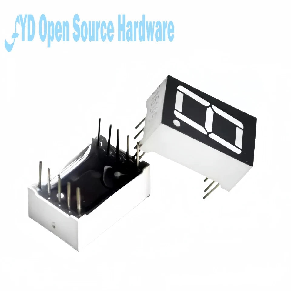 10-100PCS 0.56inches 7 Segment 1 Digital LED Display Super Red Common Cathode ANODE DIP10