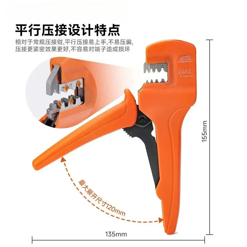 IWS-3220S Wire Crimping Tool for JST, Molex, Dupont Micro Terminals Connectors Crimper, AWG 32-22 Mini Hand Plier