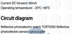 10~100PCS TCRT5000L TCRT5000 Reflective Infrared Optical Sensor Photoelectric Switches Related items Girls Colourful Disposab