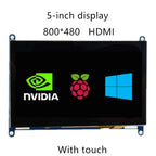 5 Inch IPS LCD HDMI 800 x 480 Capacitive Touch Screen LCD Display, Suitable For Sony PS4/Raspberry Pi/PC