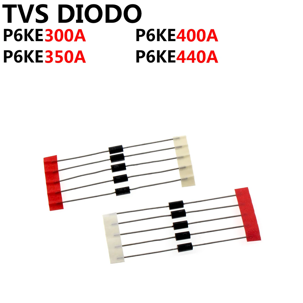 50PCS TVS DIODE P6KE300A P6KE350A P6KE400A P6KE440A
