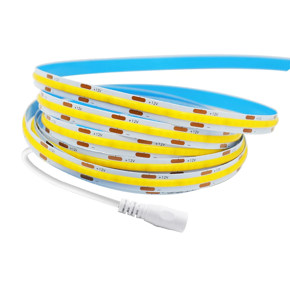 12V 24V Touch Dimmer COB LED Strip Light Hand Sweep Induction Switch US EU Power Kit Flex 320LEDs Tape Bedroom Kitchen Lighting