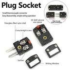 K Type Thermocouple Connector T J E N RS Type Mini Male Female Plug Socket Panel Mount Temperature Sensor Adapter 1-50Pcs