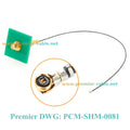 I-PEX Gen 4 MHF4 to SMA Female Bulkhead Panel Mount Cable RG113 50 Ohm Low Loss RF Coaxial Pigtail Extension Antenna Cable