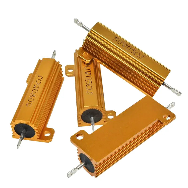 RX24 50W Aluminum Power Metal Shell Case Wirewound Resistor 12K 15K 20K 22K 25K 30K 33K 47K 50K 60K 75K 82K 100K 150K 200K 300K