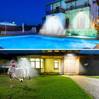 3 Heads Solar Motion Sensor Lights 236/223LED Solar Security Flood Lights Waterproof 3 Modes Wall Light Garden Yard Patio Pathwa