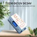 T3230 Delay Timer Relay module DC 12V/DC 24V/AC 110-220V Cyclic Timing Delay Relay 1-Channel Normally Open Relay switch 0-999s