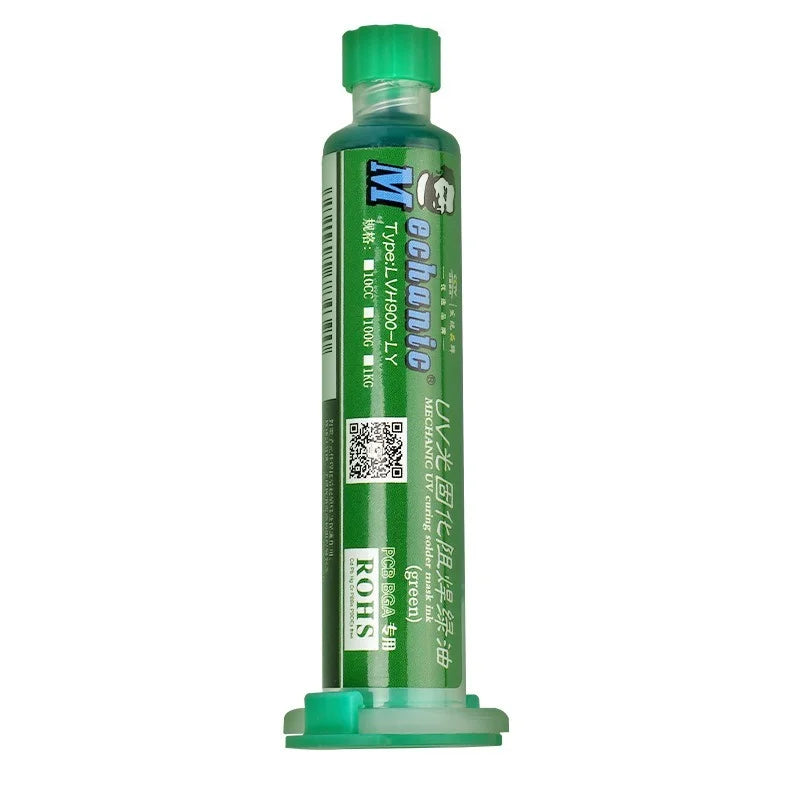 Green/Red 6 Color 10ml UV Curing Solder Mask Ink for PCB BGA Circuit Board Insulating Protect Soldering Paste Flux Oil Mechanic