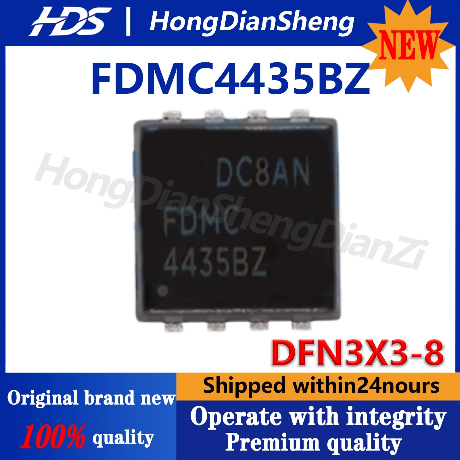 (10-100 Piece) 100% New Original FDMC4435BZ FDMC4435 Patch DFN3X3-8 Single P-Channel 30V 18A MOSFET Field-Effect Transistor
