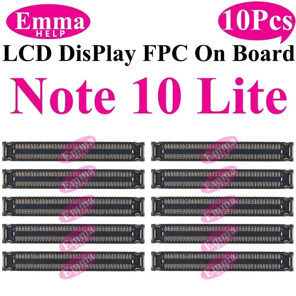 10Pcs Display Connector On Board for Samsung S24 Plus S23 Ultra S22 S21 S20 FE Note 20 S10 LiteLCD Screen FPC On Mainboard Plug