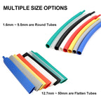 2M 11 Colors 3:1 with Glue Heat Shrink Tube 1.6mm ~ 50mm Dual Wall Adhesive Lined Polyolefin Shrinkage Wire Cable Protect Sleeve