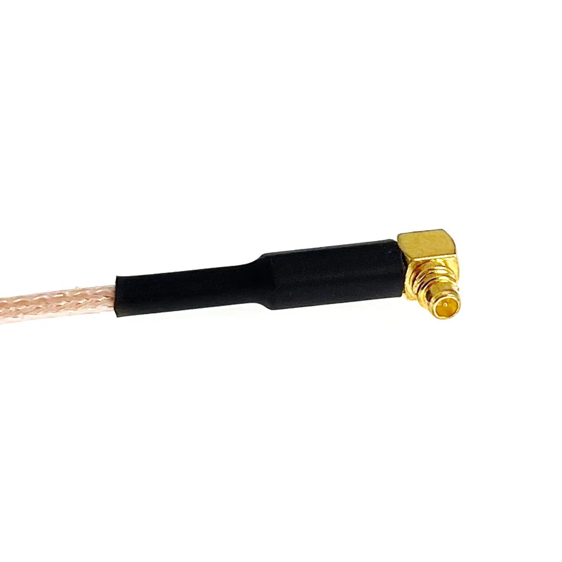 MMCX  Male Right Angle Pigtail Cable RG178  25cm Long Other End Exposed