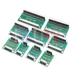 FPC FFC Adapter Board 0.5mm 1.0mm To 2.54mm Connector Straight Needle And Curved Pin 6 8 10 12 20 24 26 30 34 40 50 60 80 Pin