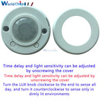 Newest Arrival LED Motion Sensor 110V 220V Automatic Infrared PIR Infrared Detector 360 Degree Time-Delay Motion Sensor Switch
