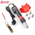 JCD Micro 750W Hot Air Gun Soldering Welding Rework Station with LCD Digital Display All-in-one Heat Gun for BGA IC Soldering Tools