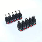 Male Female Socket Barrel Adapter 12V DC Power Connector Plug Jack for CCTV Camera LED Strip Supply Terminal 2.1mm X 5.5mm