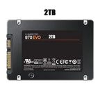870 EVO 2TB SATA3 2 5 Inch SSD 560MB Read 530MB Write V NAND High Speed For PC Laptop Desktop Storage System Upgrade Pro Max