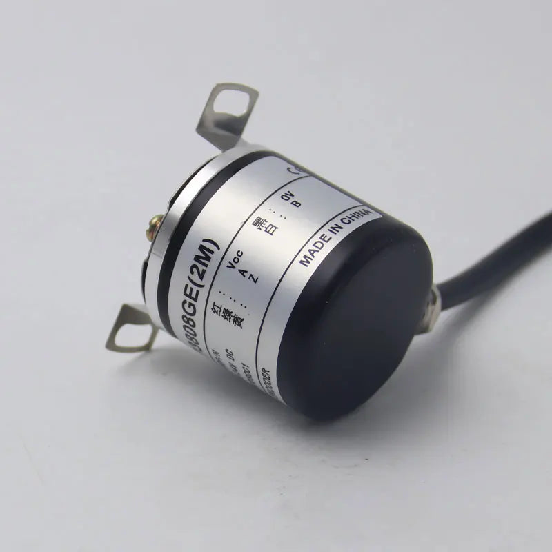 38mm Incremental Rotary Encoder 8mm Half Hollow Shaft Photoelectric Optical Switch 5-24VDC E40H8 Rotary Encoder