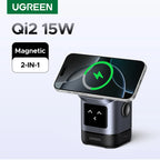 UGREEN UNO Qi2 15W Magnetic Wireless Charger Charging Stand With Cable  For iPhone 16 17 Pro Max For MagSafe Fast Charger