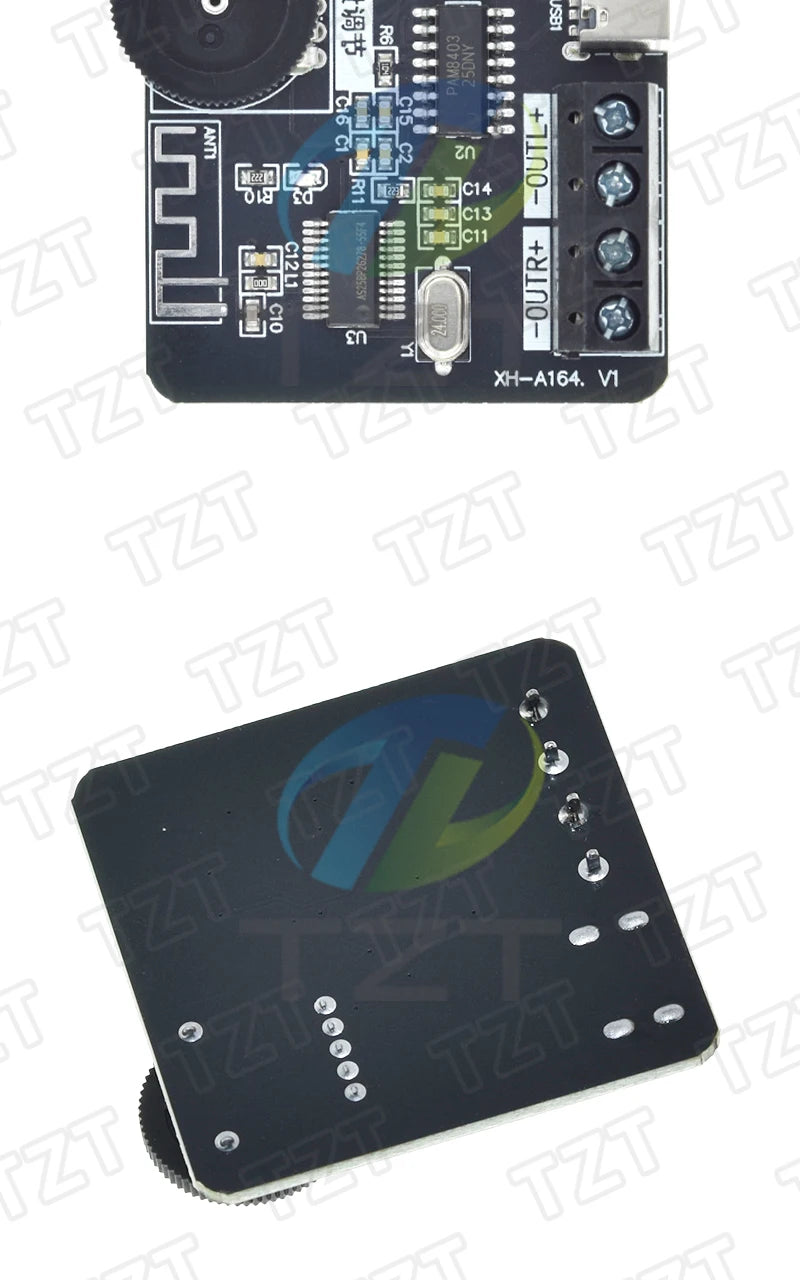 XH-A164 Miniature Digital Bluetooth Amplifier Board PAM8403 Case Modification TYPE-C Power Supply Dual 5W
