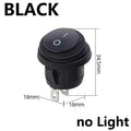 KCD1 Waterproof Round Button Rocker Switch KCD1 Boat-shaped Switches Push Button Switch ON OFF with Light 12V 220V