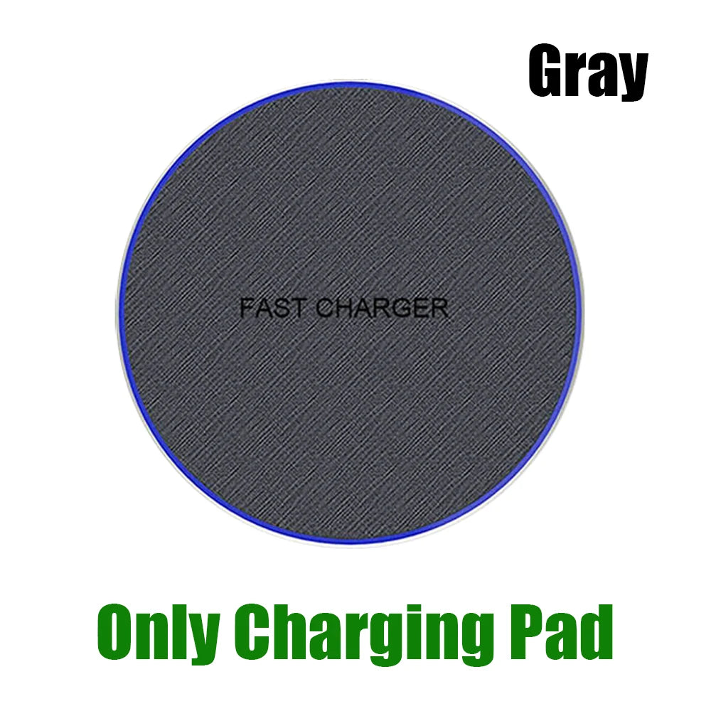 Wireless Charger Pad for iPhone 17 16 15 Pro Max Samsung Galaxy S26 S25 S24 Ultra-Thin Fast Wireless Induction Charging Station