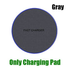 Wireless Charger Pad for iPhone 17 16 15 Pro Max Samsung Galaxy S26 S25 S24 Ultra-Thin Fast Wireless Induction Charging Station