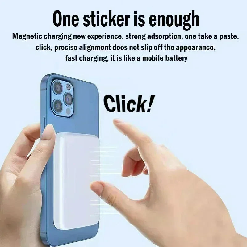 Lenovo Magnetic Wireless Power Bank 500000mAh Charger Fast Charging for Magsafe External Spare Battery For All Android iPhone