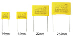 10PCS 275VAC Polypropylene Film Capacitor X2 0.01 0.1 0.15 0.022  0.22 0.33 0.47 0.56 0.68 1.2uf 104K 1uf Correction Capacitor
