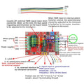 DC 6-60V 400W BLDC Three Phase DC Brushless Motor Controller PWM Hall Motor Control Driver Board 12V 24V 48V