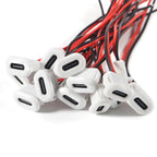8PCS USB Power Connector USB-C Plug to 2 Pin Bare Wire Open End Connector Type C Female Chassis Waterproof Extension Power Cable