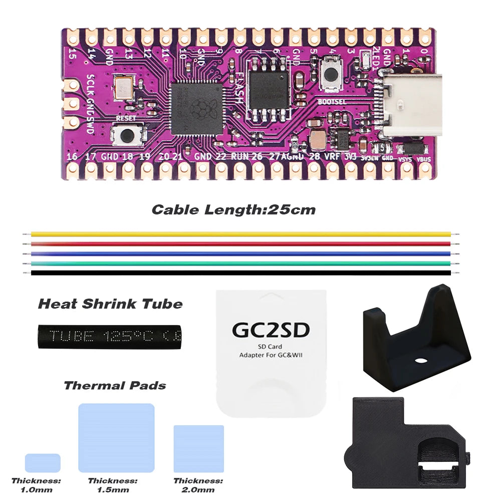 Raspberry Pi Pico Board Picoboot RP2040 Dual-Core 264KBSRAM and 16MB Flash Microcomputers High-Performance Cortex-M0+ Processor