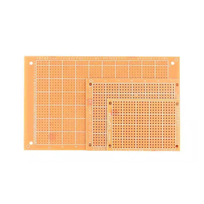 Single-sided Breadboard, Prototype Board, Perfboard, 2.54mm Pitch Bakelite Circuit Board, Sizes: 5/7/9/15cm