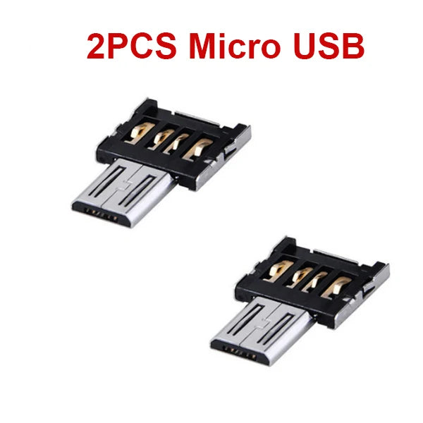 OTG Micro USB Type C Adapter USB-C Male to USB 2.0 Female Data Connector for Macbook Samsung Xiaomi Huawei Android Phone