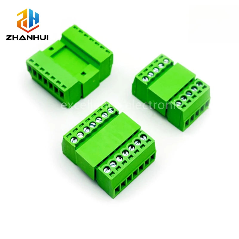 2/5/10 Pairs 2EDGRK 15EDGRK-2.54mm Aerial Butt Screw Terminal Block - 2-12P Male Plug Female Socket for 18-26AWG Wire