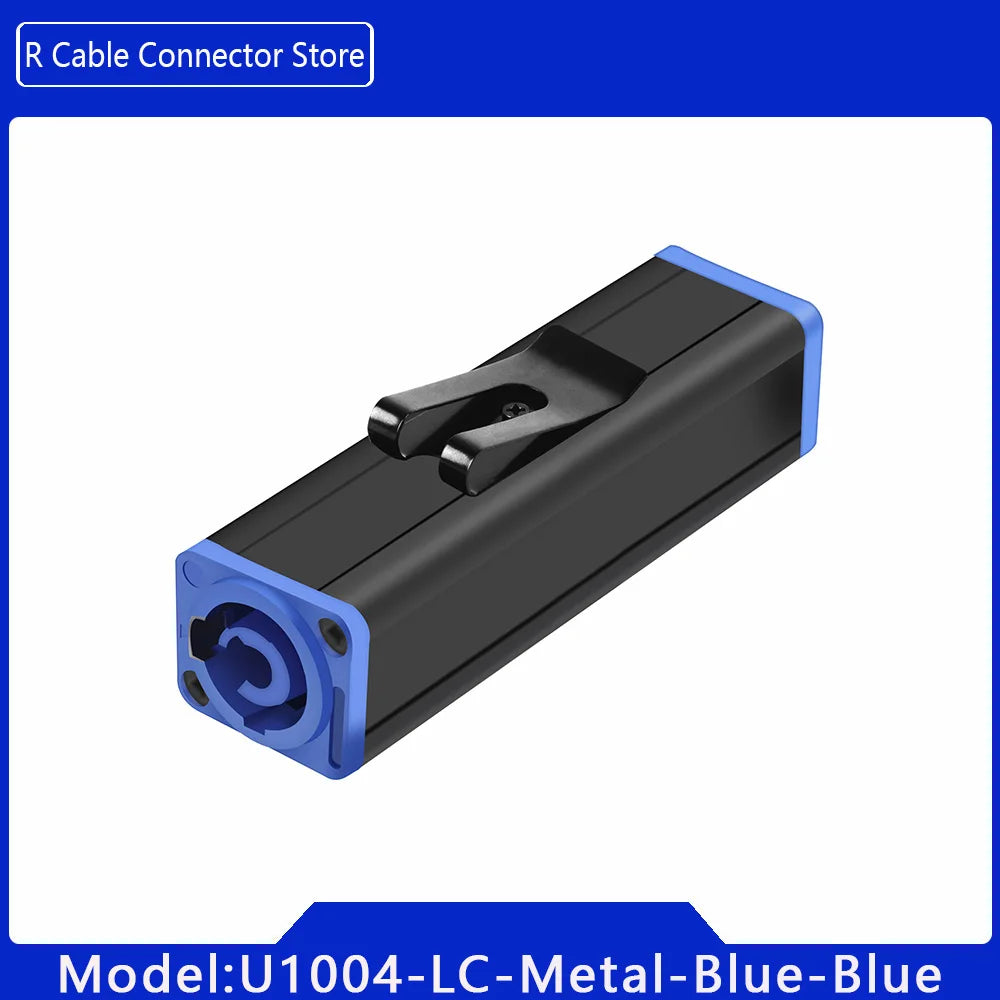 1pc New Arrival LED PowerCon AC Coupler Adapter Extender connector High quality Speakon Panel mount straight adapter