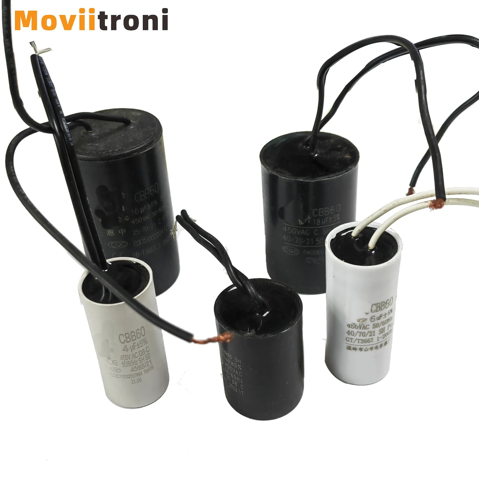 1PCS CBB60 Run Start Capacitors AC 450V 50/60Hz, Motor Running Capacitor for Washing Machine, Cleaning Machine Pump Motor