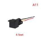 40A 12V-72V Automotive Relay 4/5Pin with Interlocking Socket Heat Resistant for Truck Van Moto Daily Use