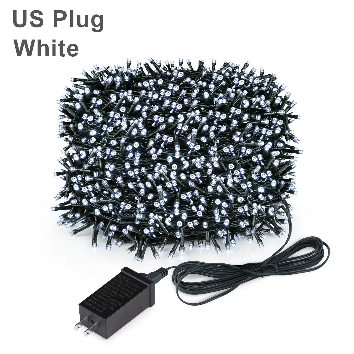 Waterproof LED Christmas Fairy String Lights White Warm RGB Lighting For Curtain Wedding Party Indoor Outdoor Home Decoration