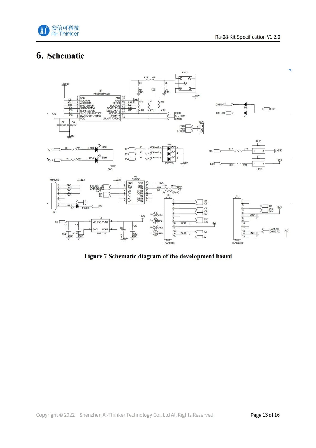 Ra-08 Ra-08H LoRaWAN Development Board Module LoRa WAN Ra-01 Ra-02 Ra-07 Ra-09 Ra-09H 410-525MHz 803-930MHz MCU SMA Interface