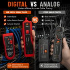High Precision Network Cable Tracker Digital Signal Network Cable Tester Anti-Interference Noise-Free Support for PoE Testing
