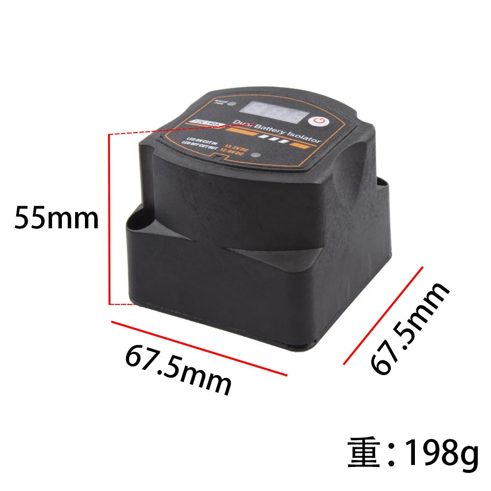 New Smart Dual Battery Isolator 12V 140A Waterproof Digital Voltage Sensitive Relay VSR Switch For Car RV Camper UTV Boat Marine