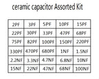 300pcs/lot 50V 2PF-0.1UF 30 valuesX10pcs ceramic capacitor Assorted Kit Electronic Components Package 2pF 30pF 100pF 1nF 10nF