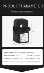 1PCS Snap-in Type Small Current Transformer Three-phase Electric Sensor CT MA 0.5 Class 10/20/50/75mA