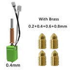 Upgraded Hotend kit For Anycubic Kobra 3 Bi metal Heatbreak 24V 60W Ceramic Hot End Thermistor Nozzle For Anycubic Kobra 3 V2