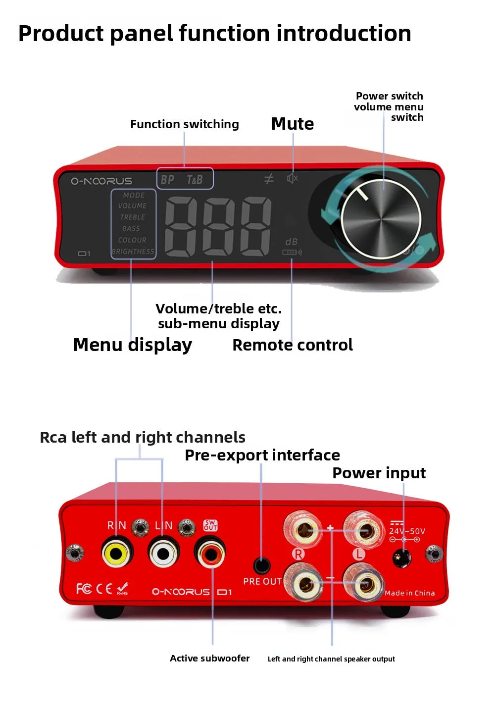 D1 tpa3255 pffb digital mini home pure post-stage hifi fever high power amplifier