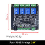 LIZAO Modbus TCP RTU Ethernet Module 4DI 4DO Relay Output RJ45 Digital Switch Input Module for PLC