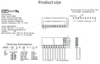65PCS PC104 2.54 MM Pitch 4P 6P 8P 10P 40Pin Female Single Row 12.2MM Long Pin Header Strip Industrial Computer Connector Socket