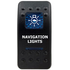 12V Marine Grade Rocker Switch SPST/ON OFF, DPDT/(ON) OFF (ON) Blue Led Light Bar for Carling ARB NARVA Replace Waterproof IP66